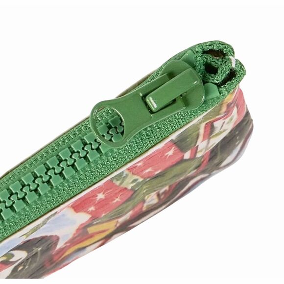 Primitives By Kathy Vintage Christmas Zip-Around Wallet Unisex Green - Picture 3 of 4